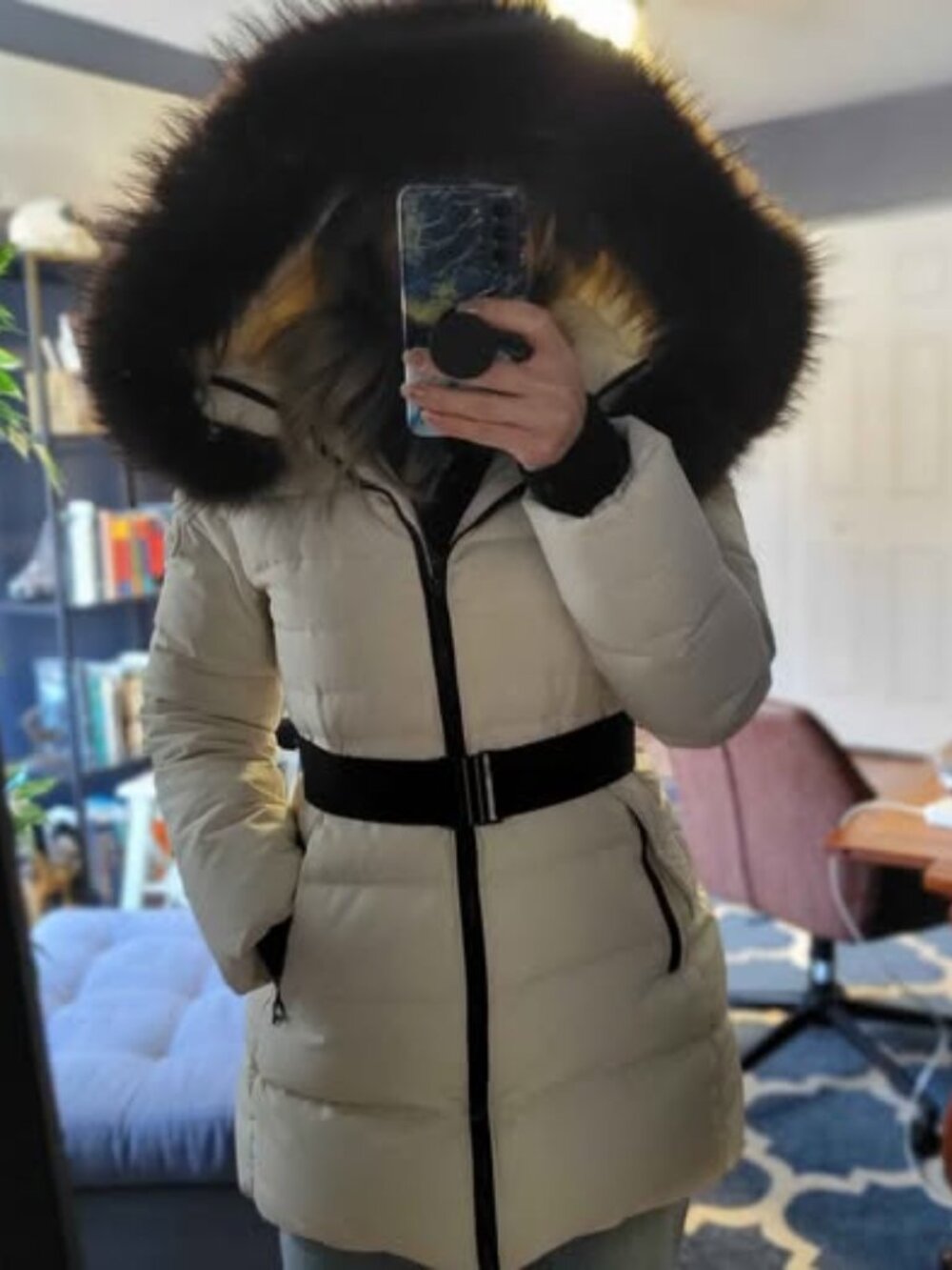 McGinn women's winter coat, fur lined, size small